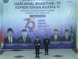 Pj. Bupati Takalar Irup pada Upacara Peringatan Hari Amal Bakti ke-79 Kementrian Agama