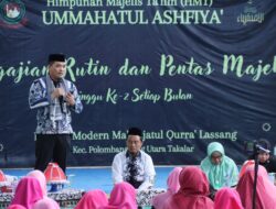 Pj. Bupati Takalar Hadiri Pengajian Rutin Majelis Taklim Ilmu HMT Lassang