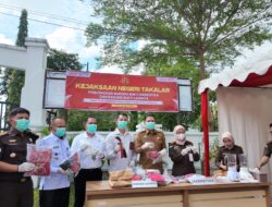 Wakil Bupati Bersama Kajari Takalar Musnahkan Barang Bukti Narkoba dan Barang Bukti Lainnya