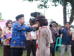 Bupati Takalar Daeng Manye Buka Kemah Bakti Pramuka Kwartir Cabang Gerakan Pramuka Takalar Tahun 2025