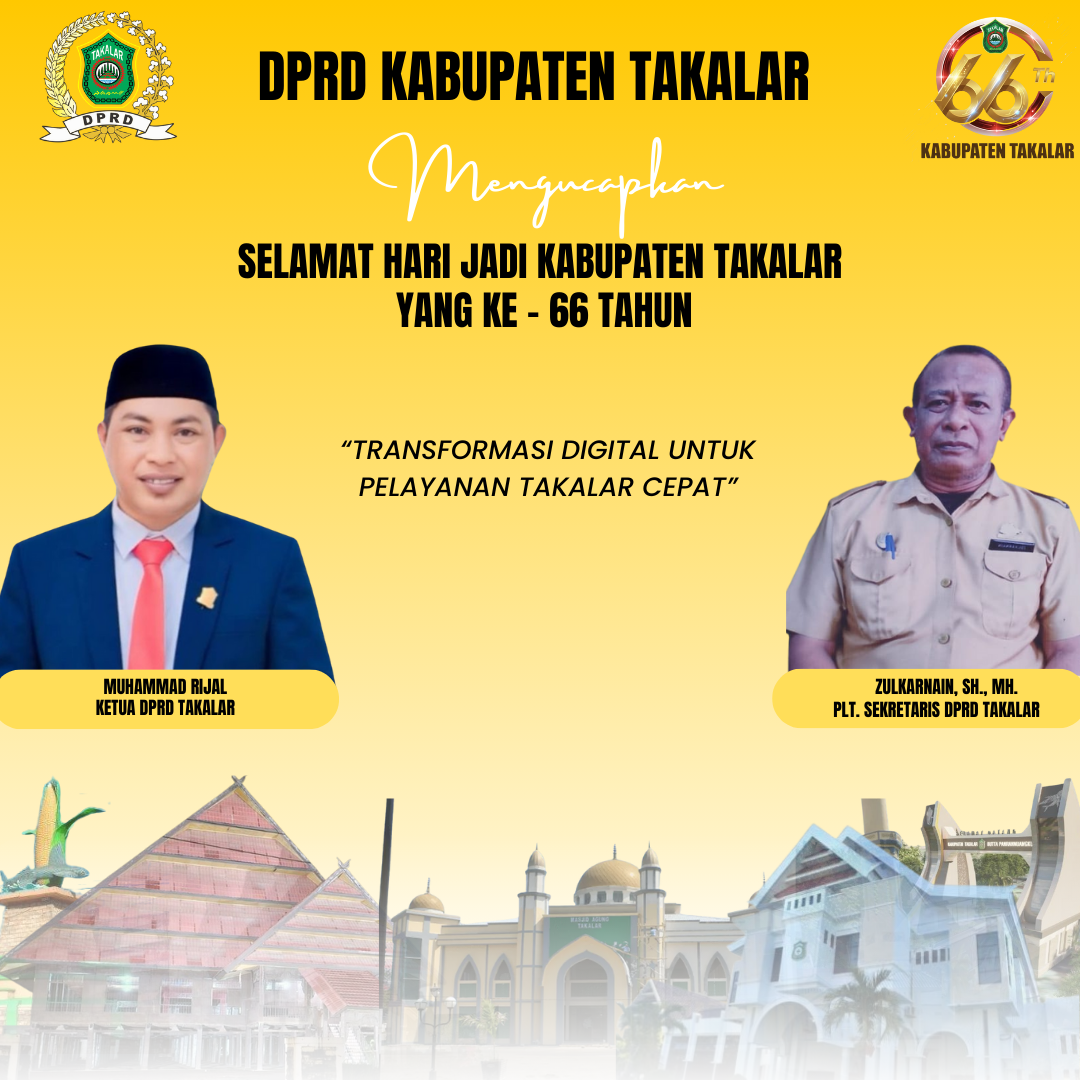 Selamat Hari Jadi Takalar ke-65 - DPRD Kab. Takalar - Suara Selatan