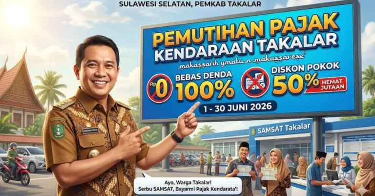 Mumpung Juni Banjir Diskon! Bupati Takalar Ajak Warga Serbu Pemutihan Pajak Kendaraan