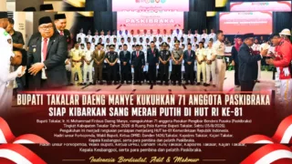 Bupati Takalar Daeng Manye Kukuhkan 71 Paskibraka, Siap Kibarkan Sang Merah Putih