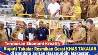 Terobosan Ekonomi Kreatif: Bupati Takalar Resmikan Gerai KHAS TAKALAR di Bandara Sultan Hasanuddin Makassar