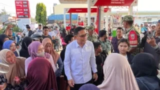 Pemkab Takalar Hadir di Tengah Kelangkaan BBM, Wabup dan Forkopimda Tinjau Sejumlah SPBU  